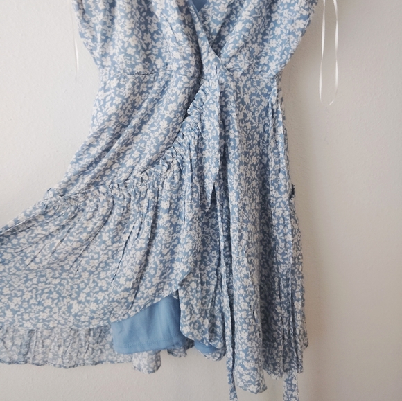 Altar'd State Blue Floral Summer Dress - Picture 2 of 6